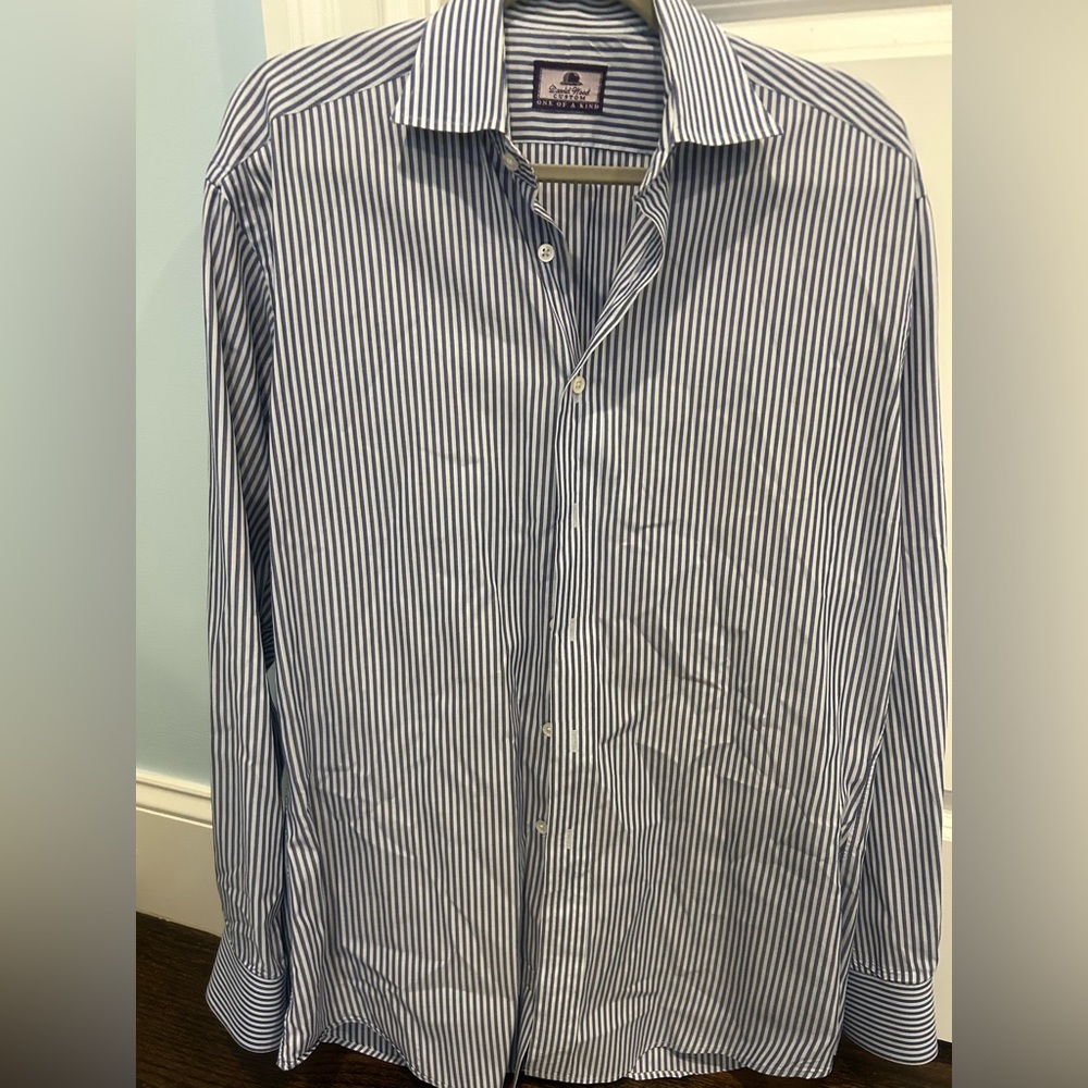David Wood Custom Men’s Shirt. Size 16, 34 1/2.